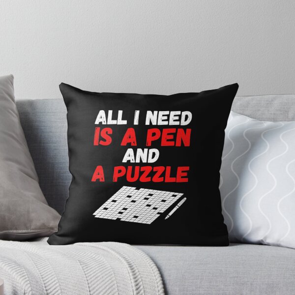 Item preview, Cruciverbalist graphic All I Need Is A Pen And A Puzzle Tee designed and sold by woodsgoodsco.