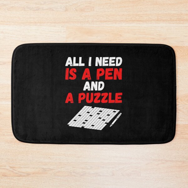 Item preview, Cruciverbalist graphic All I Need Is A Pen And A Puzzle Tee designed and sold by woodsgoodsco.