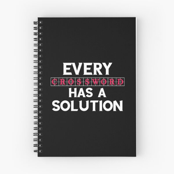 Item preview, Cruciverbalist graphic Every Crossword Puzzle A Solution Tee designed and sold by woodsgoodsco.