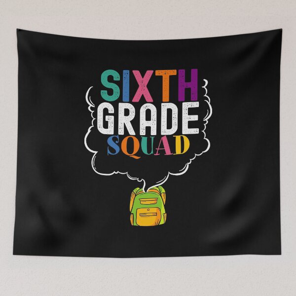 Item preview, 6th Grade Squad design Sixth Grade Back To School Tee designed and sold by woodsgoodsco.