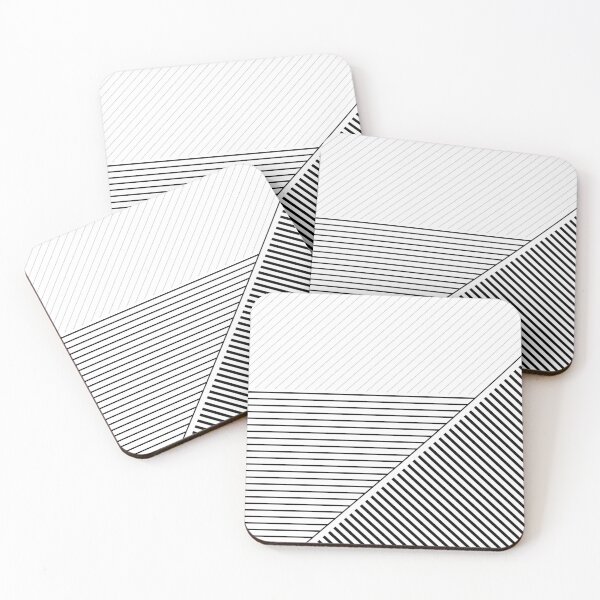Item preview, Black and White Geometric Lines designed and sold by UrbanEpiphany.