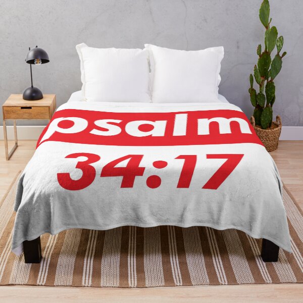 Item preview, Psalm 34:17 When The Righteous Cry For Help, The Lord Hears, And Rescues Them From All Their Troubles. designed and sold by ProjectX23.