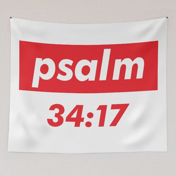 Item preview, Psalm 34:17 When The Righteous Cry For Help, The Lord Hears, And Rescues Them From All Their Troubles. designed and sold by ProjectX23.