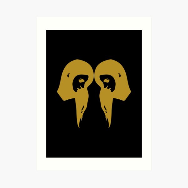 Gemini - Zodiac Symbols Art Print