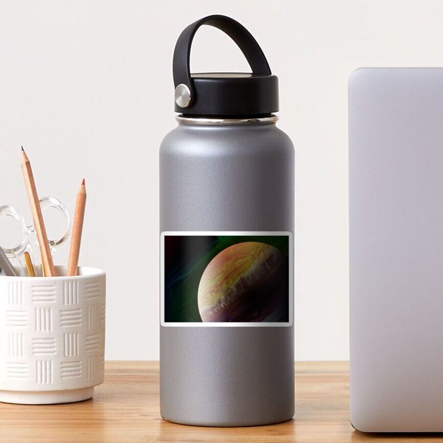 Axial Tilt: planet art Sticker