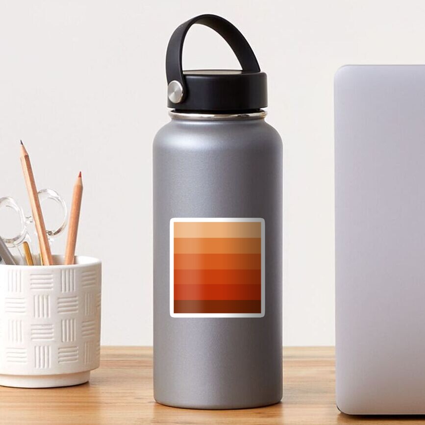 Burnt Umber Ombre Sticker