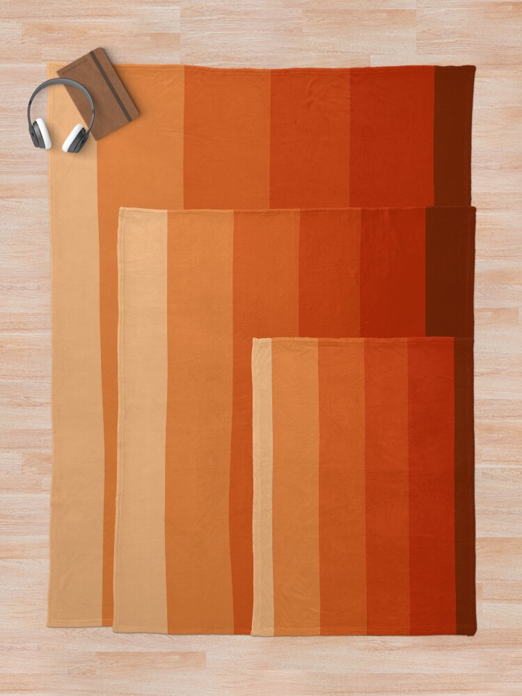 Thumbnail 5 of 6, Throw Blanket, Burnt Umber Ombre designed and sold by CanisPicta.