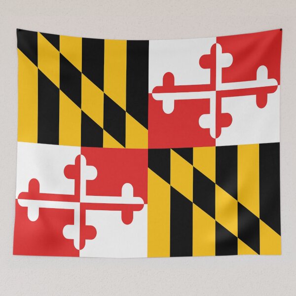 Item preview, Maryland State Flag Art Design Banner designed and sold by Draculaura2009.