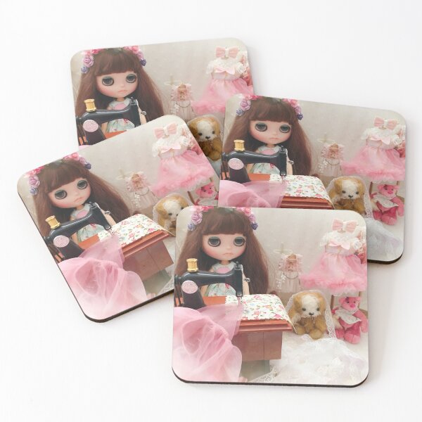 Item preview, Belle and Puchi Blythe doll and pet dog by Jenny Lee designed and sold by jennylovesbenny.