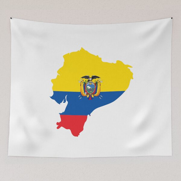 Item preview, Ecuador map with flag colors designed and sold by Angelica Herrera.
