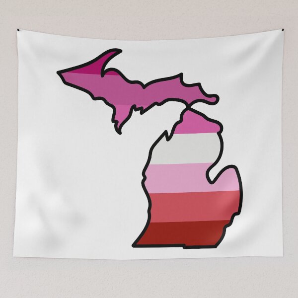 Item preview, Michigan Lesbian Pride Flag designed and sold by Jessimk.