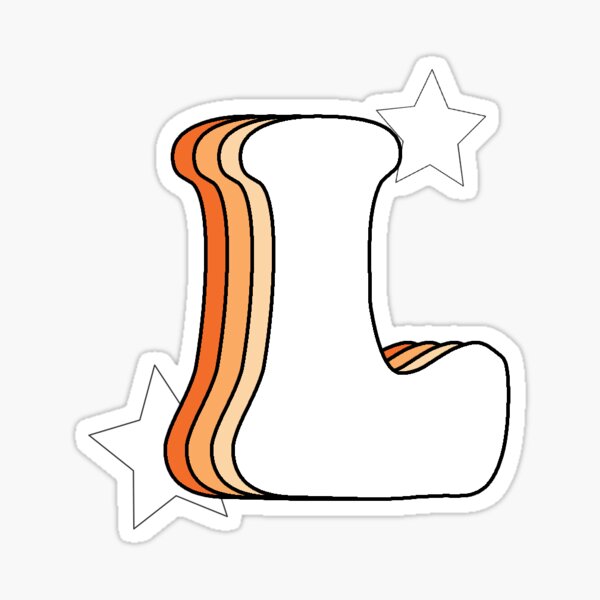 Item preview, Retro L (Orange) designed and sold by kapatton99.