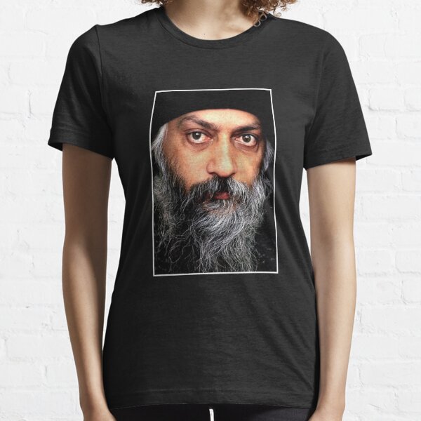 New Bhagwan Shree Rajneesh Mugshot  Iron-on T-shirt.