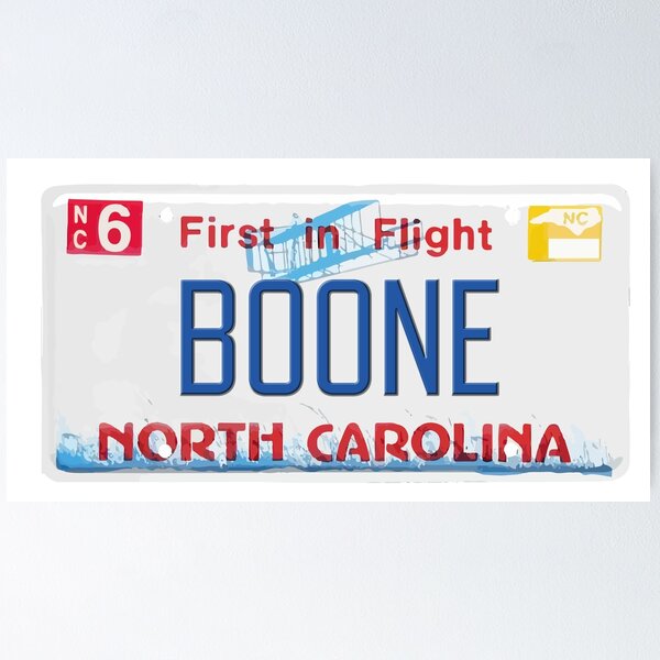 Item preview, Boone License Plate designed and sold by keith-norris.