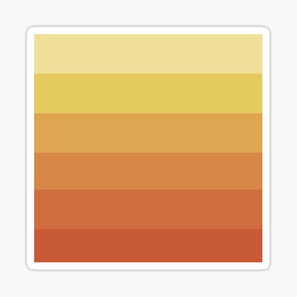 Retro Sunrise Ombre Sticker