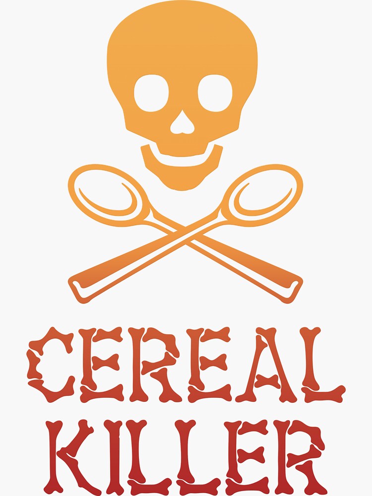 "Cereal Killer" Sticker for Sale by ThoseKey Redbubble
