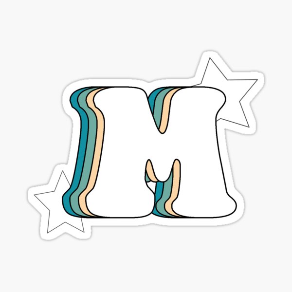 Retro M (Green) Sticker