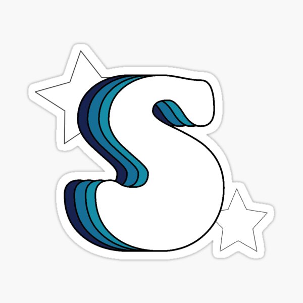 Vista previa del artículo con la obra «Retro S (azul)», diseñado y vendido por kapatton99.
