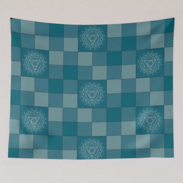 Item preview, Patchwork - throat chakra designed and sold by RedCloudDesign.