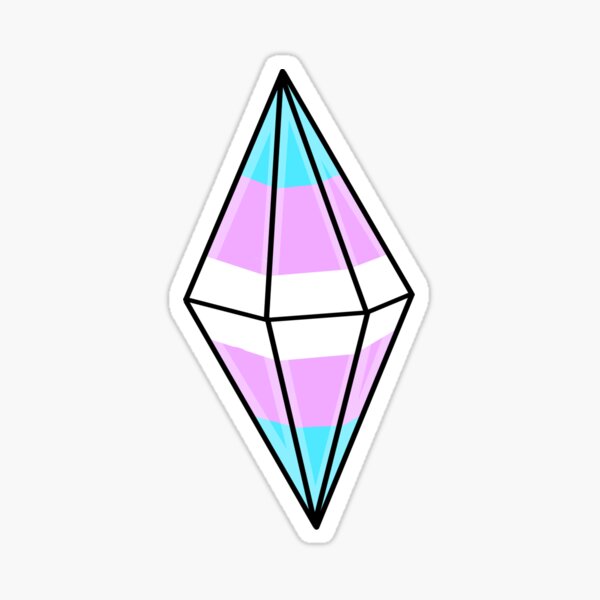 Transgender Pride Sims Plumbob Sticker For Sale By Renniequeer