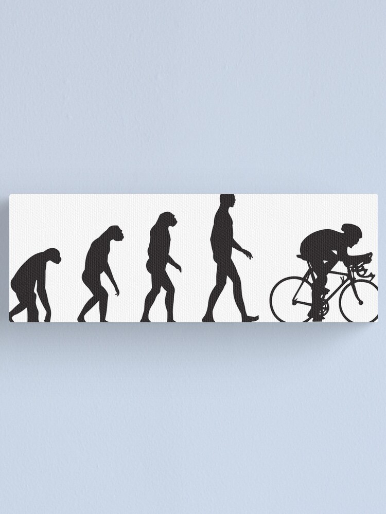Alternate view of Evolution Cycling Canvas Print