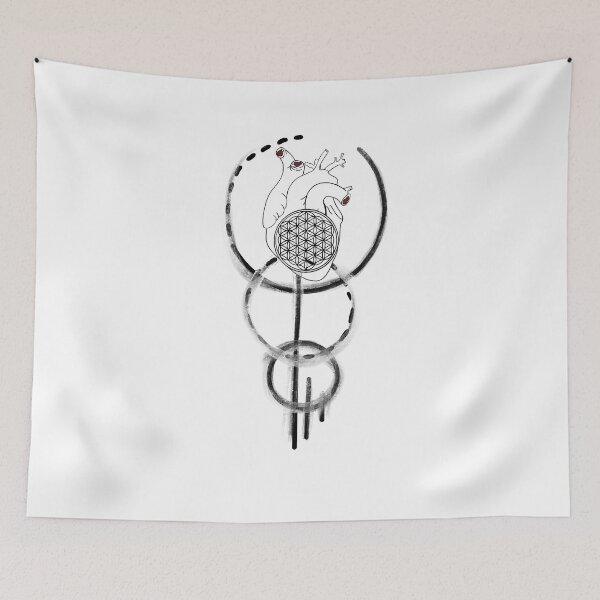 Item preview, Heart with flower of life designed and sold by carries-anatomy.