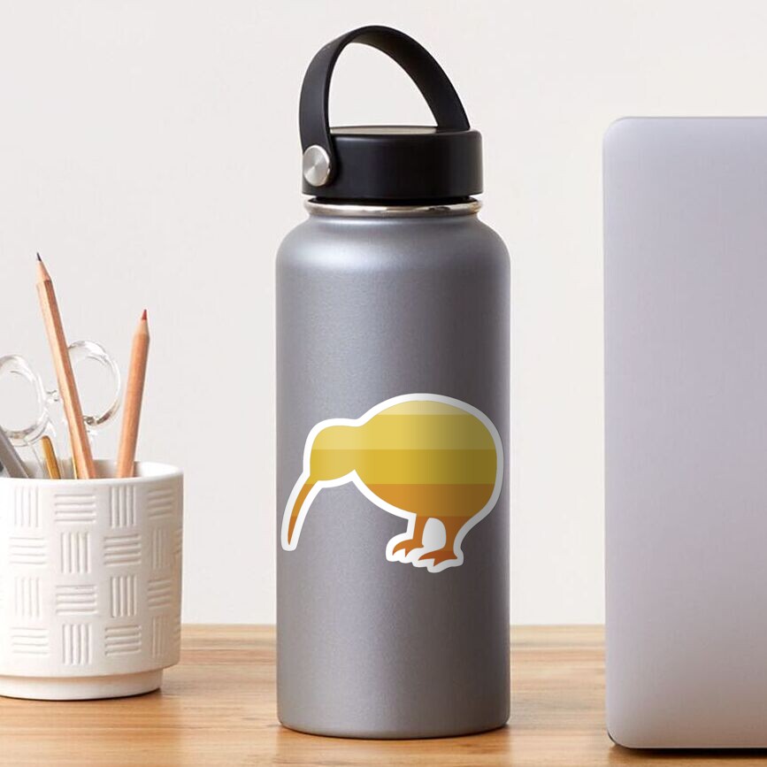 Kiwi in Navel Orange Ombre Sticker