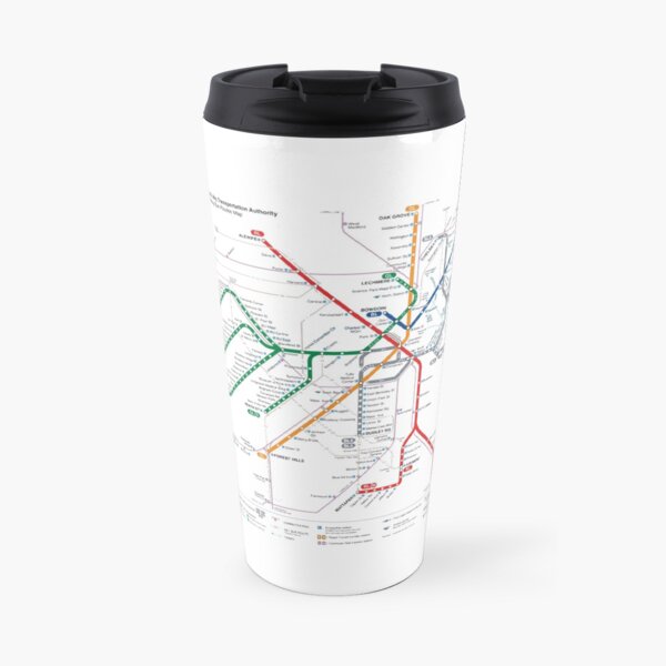 Boston MBTA Map Travel Mug