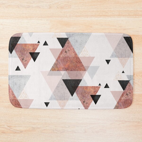 Item preview, Geometric Arrangement in Blush, Rose Gold and Black designed and sold by UrbanEpiphany.