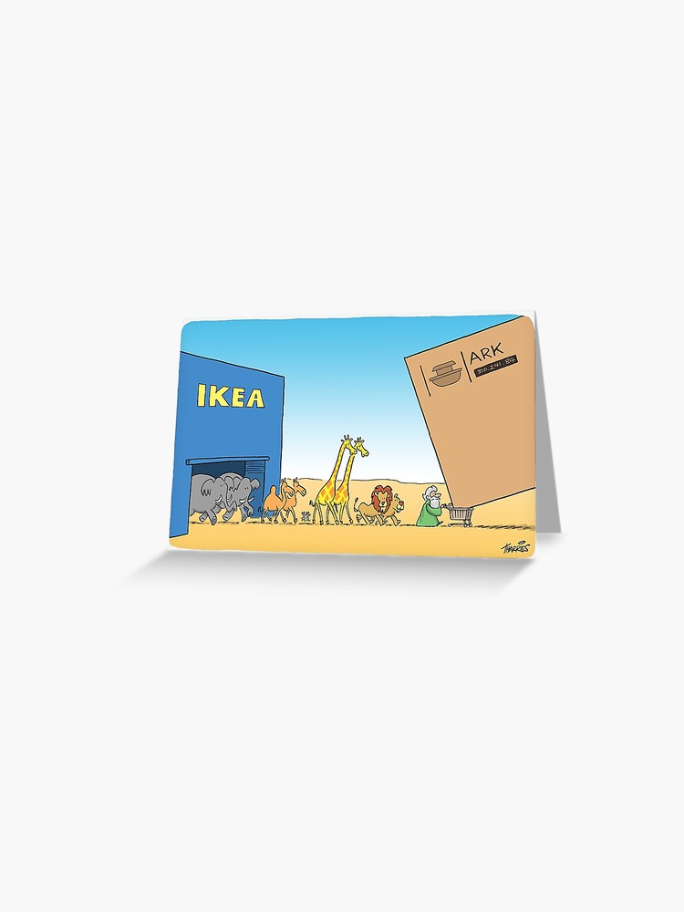 Verward Immuniteit diameter Ikea Ark" Greeting Card by timtoons | Redbubble