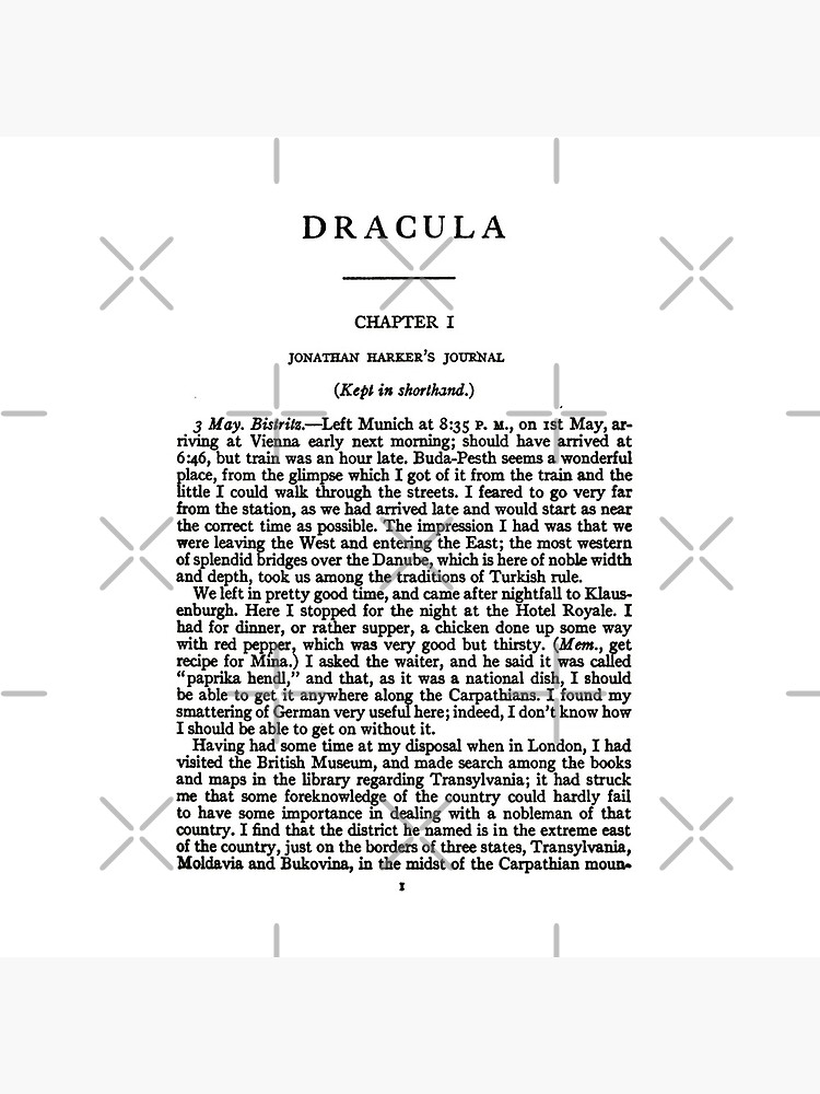 HIGH RESOLUTION Dracula by Bram Stoker first page by buythebook86