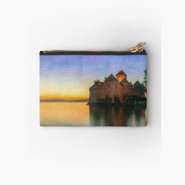 Item preview, Chillon Sunset Oil Painting designed and sold by DiFigianoPhoto.