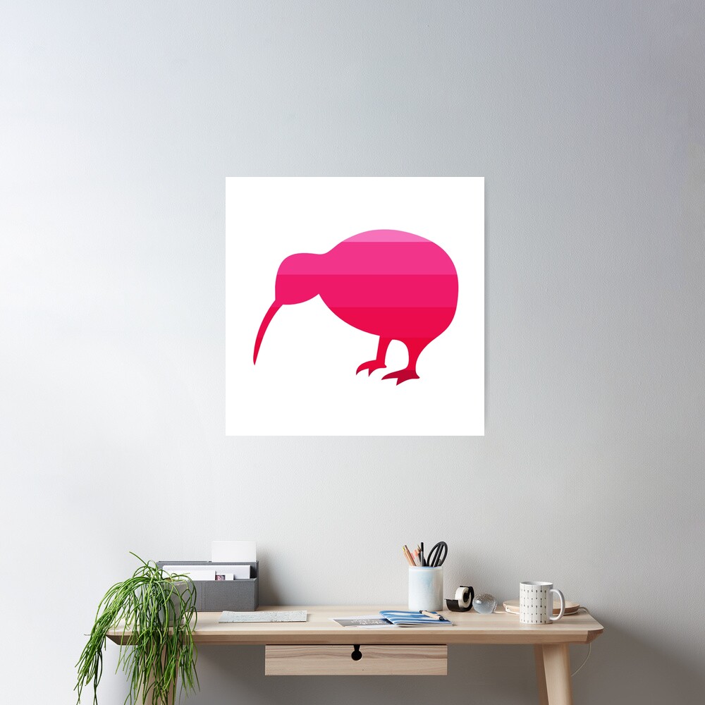 Kiwi in Kool-Aid Ombre Poster