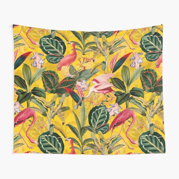 Item preview, Vintage Yellow Tropical Bird Jungle Botanical Garden Nightgarden designed and sold by UtArt.