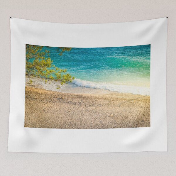 Item preview, Beach in croatian coast, blue sea. Aerial view designed and sold by anytka.