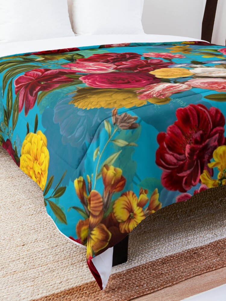 Alternate view of Moody florals - Mystic Night 7 Comforter