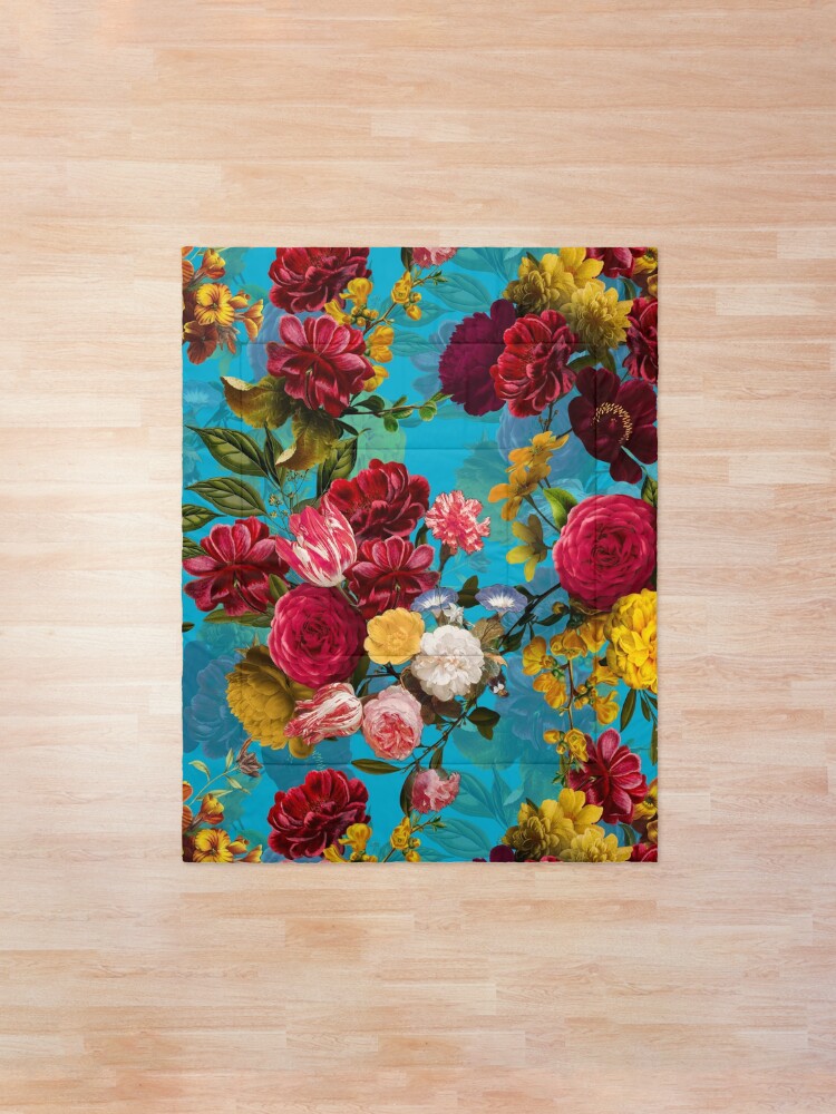 Alternate view of Moody florals - Mystic Night 7 Comforter