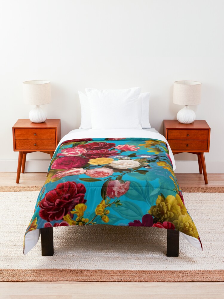Alternate view of Moody florals - Mystic Night 7 Comforter