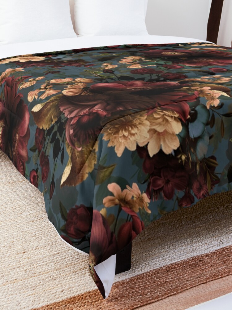 Alternate view of Moody florals - Mystic Night 10 Comforter