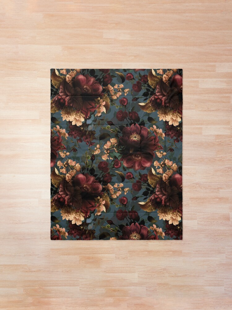 Alternate view of Moody florals - Mystic Night 10 Comforter