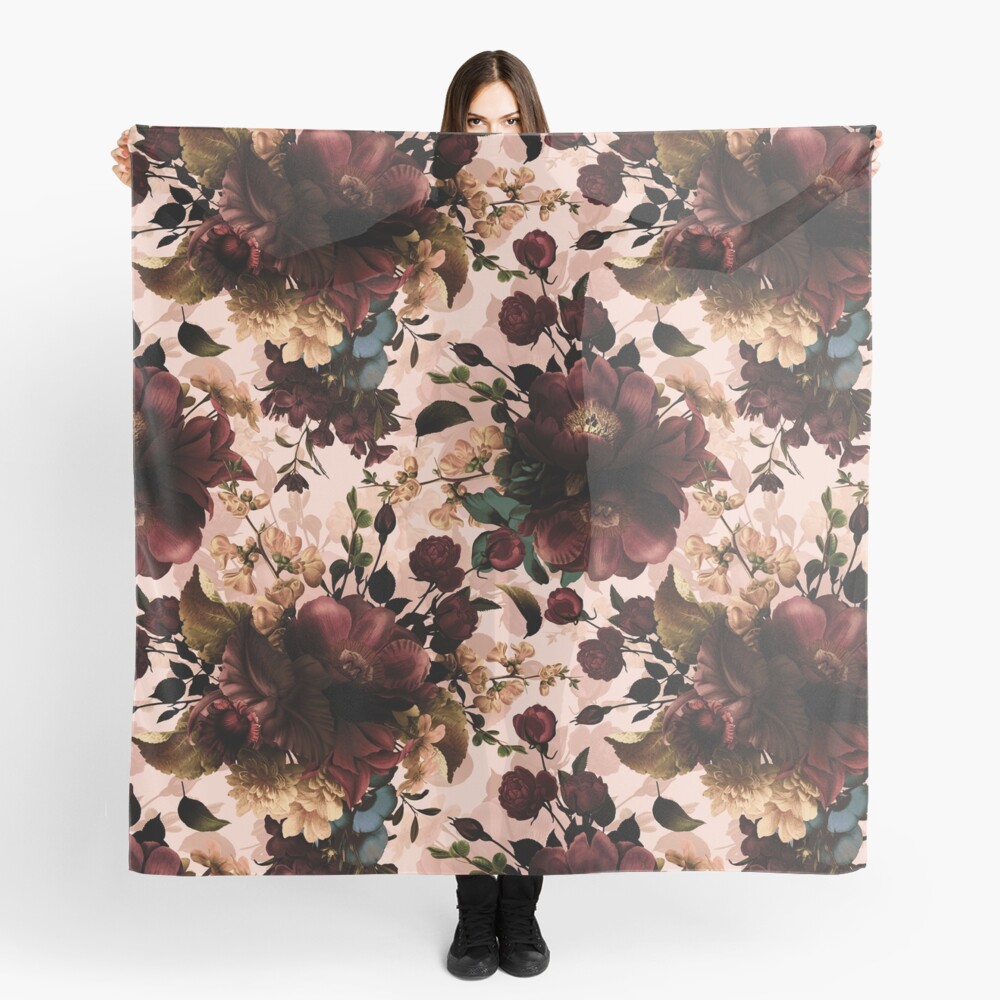 Moody florals - Mystic Night 11 Scarf