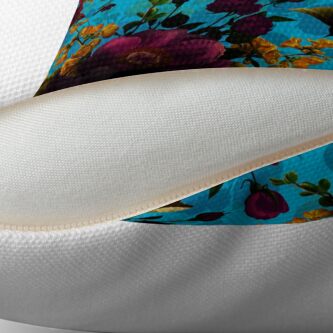 Alternate view of Moody florals - Mystic Night 13 Floor Pillow