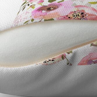 Alternate view of Fuck this shit - pink floral Floor Pillow