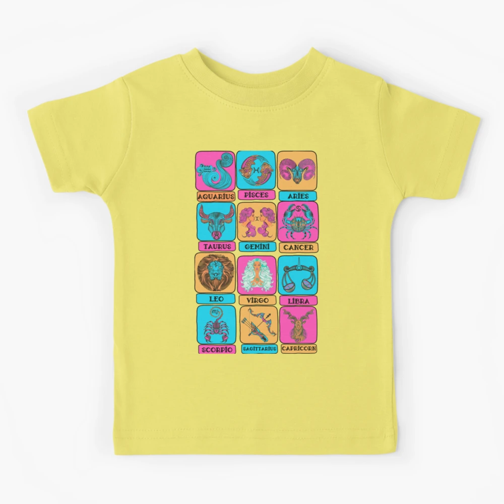 Zodiac Signs Pop Art colorful Vintage Astrology Signs