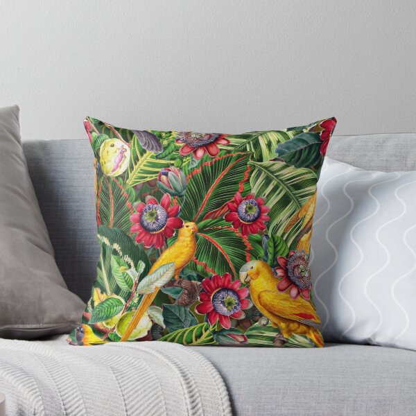 Item preview, Vintage Tropical Bird Jungle Botanical Night Botanical Garden Nightgarden designed and sold by UtArt.