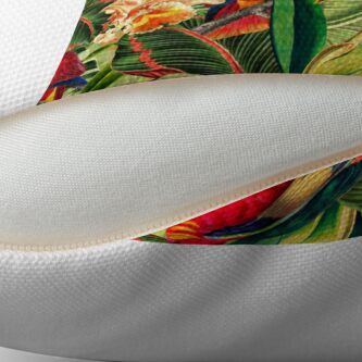 Alternate view of Vintage Tropical Bird Jungle Garden Floor Pillow