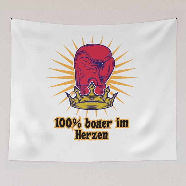 Item preview, 100% boxer im herzen designed and sold by MallsD.
