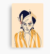 Yellow stipes Canvas Print