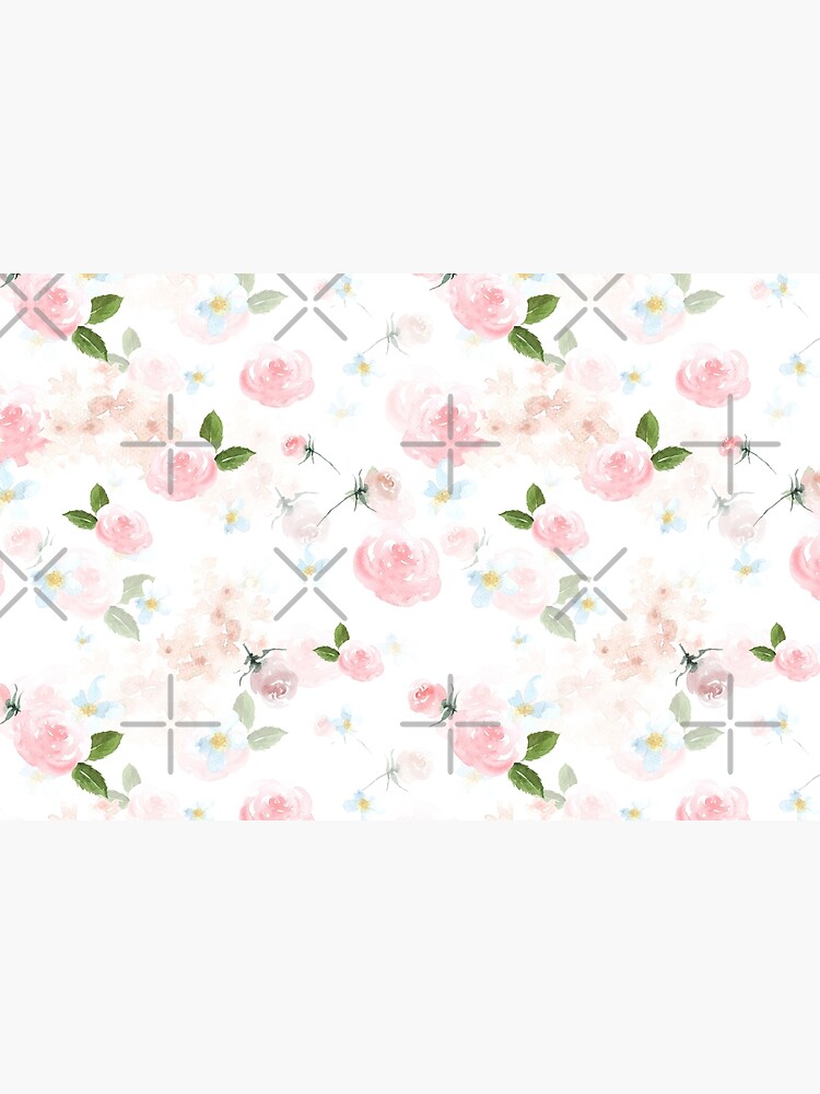 Blush Watercolor Florals by UtArt