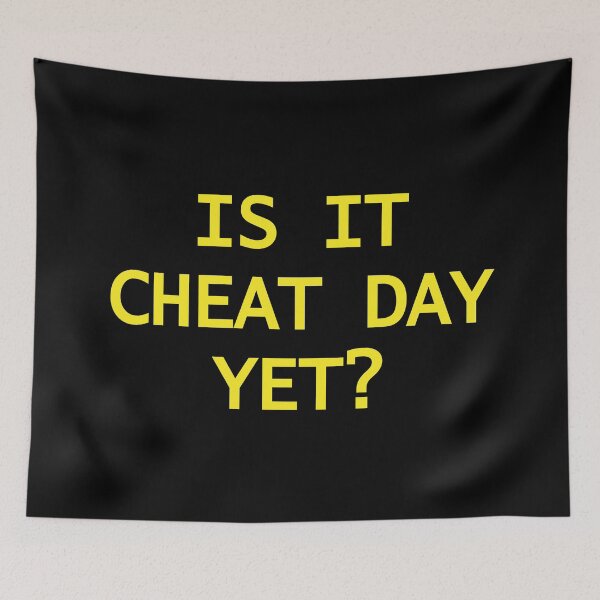 Item preview, is it cheat day? designed and sold by MallsD.